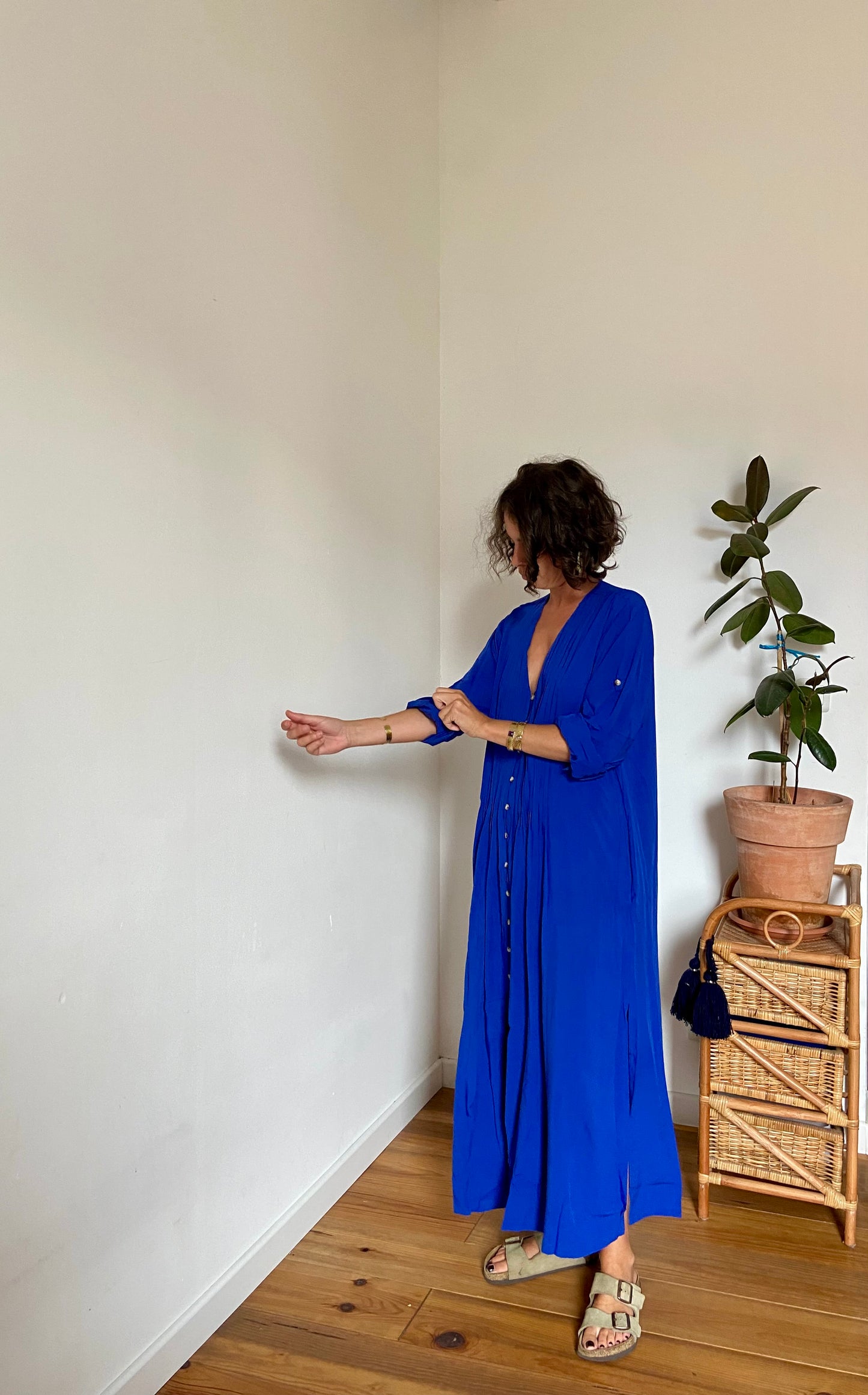 Robe longue plis plats N°2
