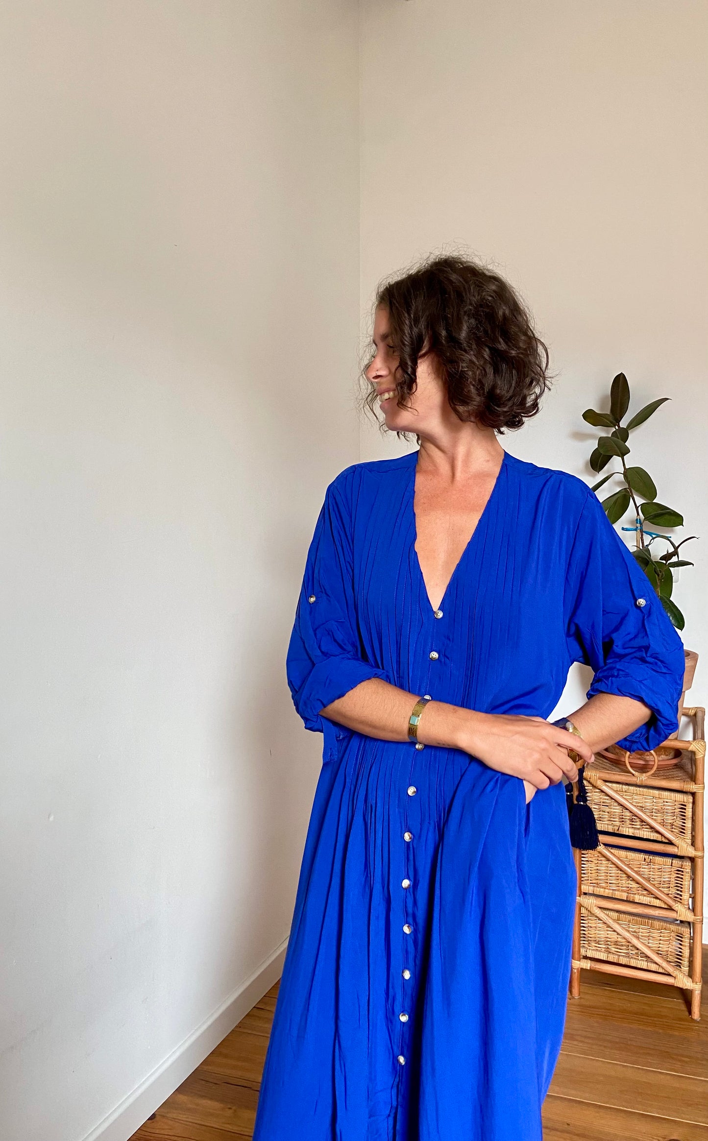 Robe longue plis plats N°2